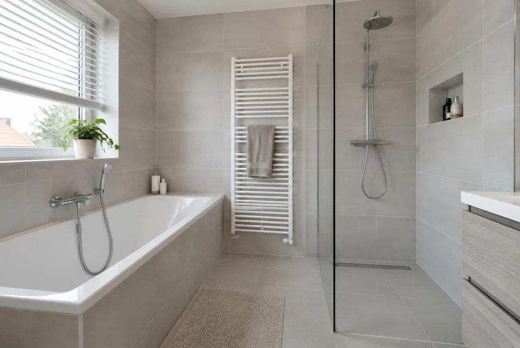 Kitbedrijf Arnhem – badkamer met strak afgewerkte kitranden